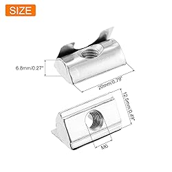 uxcell 10Pcs M6 T Nuts Roll in Spring, T Nut with
