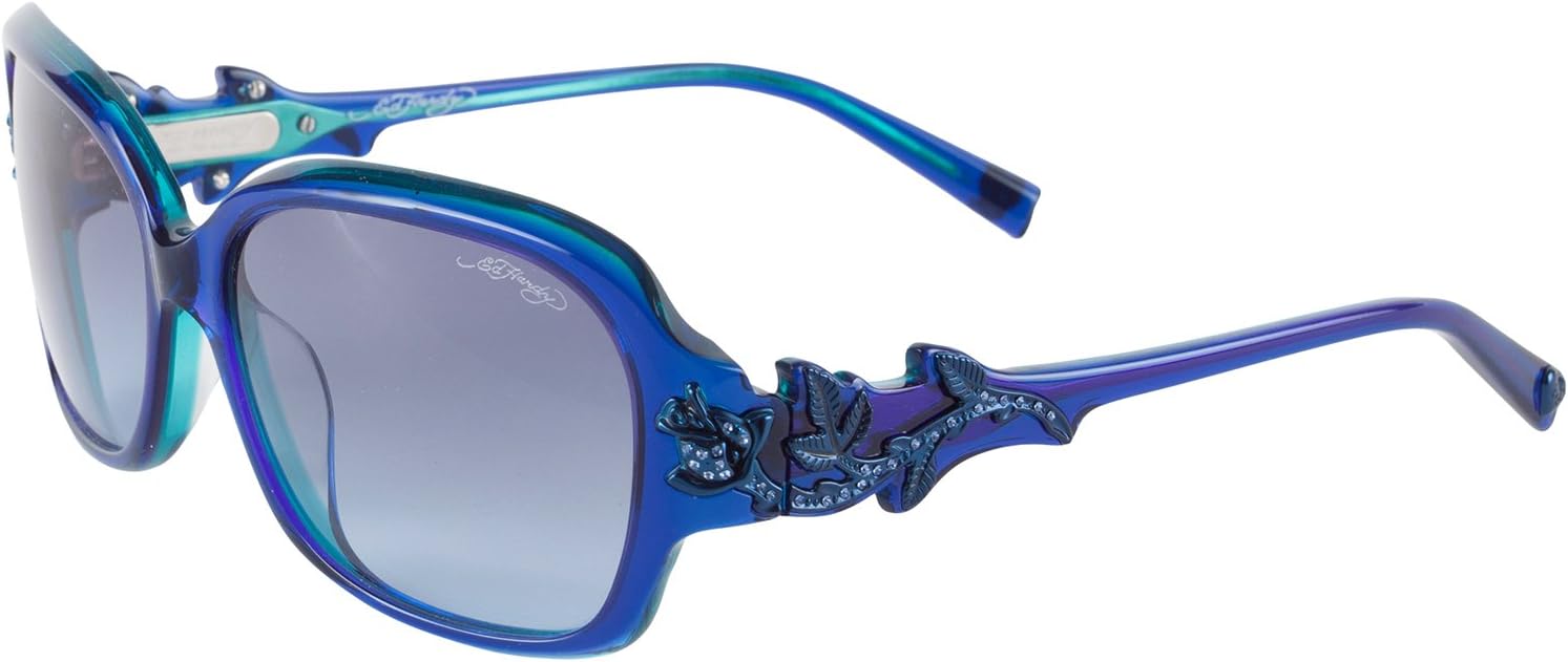 Ed Hardy EHS Rose With Thorns Women's Sunglasses