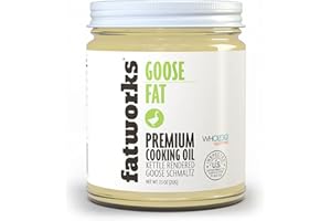 Fatworks, Premium USDA Goose Fat, Ultimate Cooking Oil for Gourmet Frying and Baking, WHOLE30 APPROVED, KETO, PALEO, 7.5 oz.