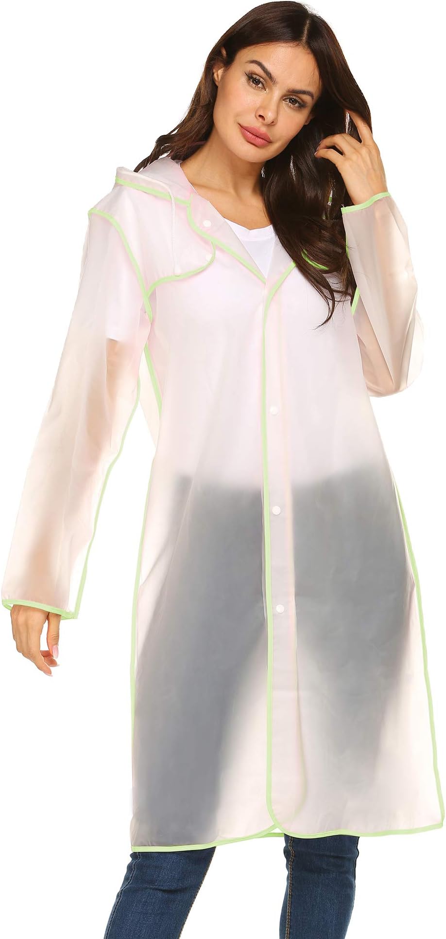Avoogue EVA Raincoat Waterproof Rain Poncho Rain Jacket Women Long Rain Cape