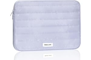DSDCDJ Puffy Laptop Sleeve Bag, 13 Inch Water Resistant Laptop Case with 3-Layer Protection, Computer Bag Cover Compatible wi