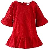 Mud Kingdom Girls Lace Dress Lightweight Party Elegant with Zipper