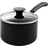 Cook N Home Nonstick Saucepan, 2 quart, Black