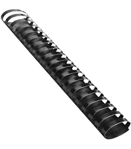 Fellowes Plastic Comb Binding Spines, 2 Inch Diameter, Black, 500 Sheets, 40 Pack (52369) : Binding Spines : Office Products