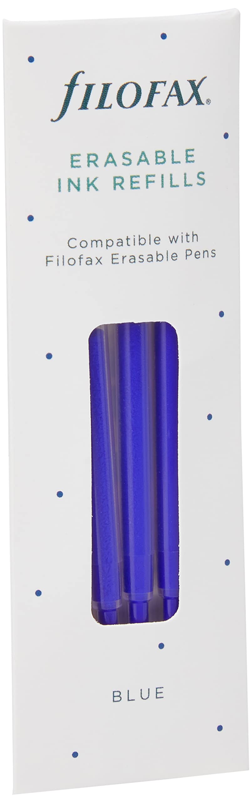 Filofax erasable ballpen Ink Refill Pack - Blue 149012