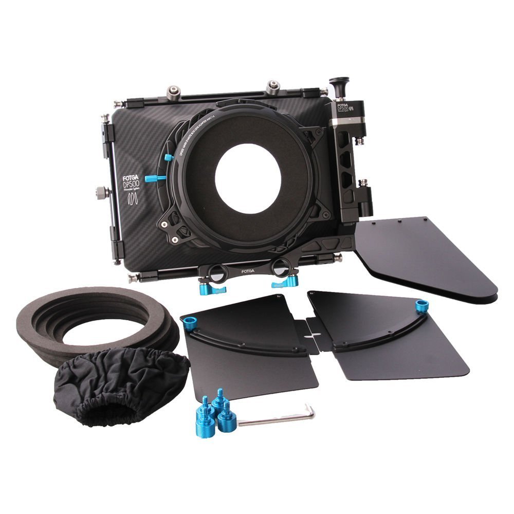 FocusFoto FOTGA DP500 Mark III Professional Metal DSLR Swingaway Matte Box Sunshade With Filter
