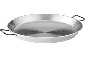 Garcima 18-Inch Pata Negra Restaurant Grade Paella Pan, 45cm