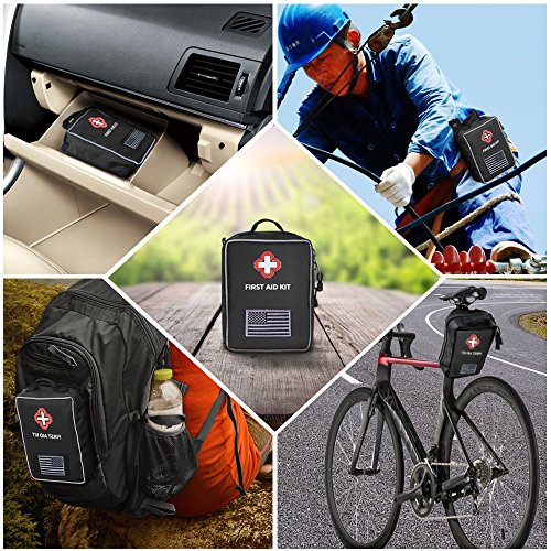 First Aid Kit Soft Case Molle Medical EMT Pouch Bag Waterproof for Home School Car Office Emergency Camping Hunting Sports