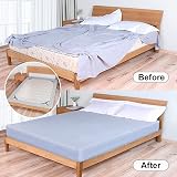 ZGTS 4 PCS Adjustable Bed Sheet Clips with Elastic Straps - Black view 5