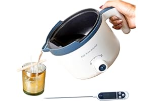 Candle Wax Melting Pot with Spout, Electric Wax Melter for Candle Making, Small Candle Making Pouring Pot with Heat-Resistant