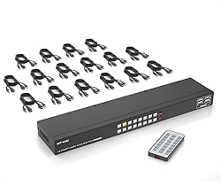 MT-VIKI 4K 16 Port KVM Switch HDMI, 4K@30Hz Rack