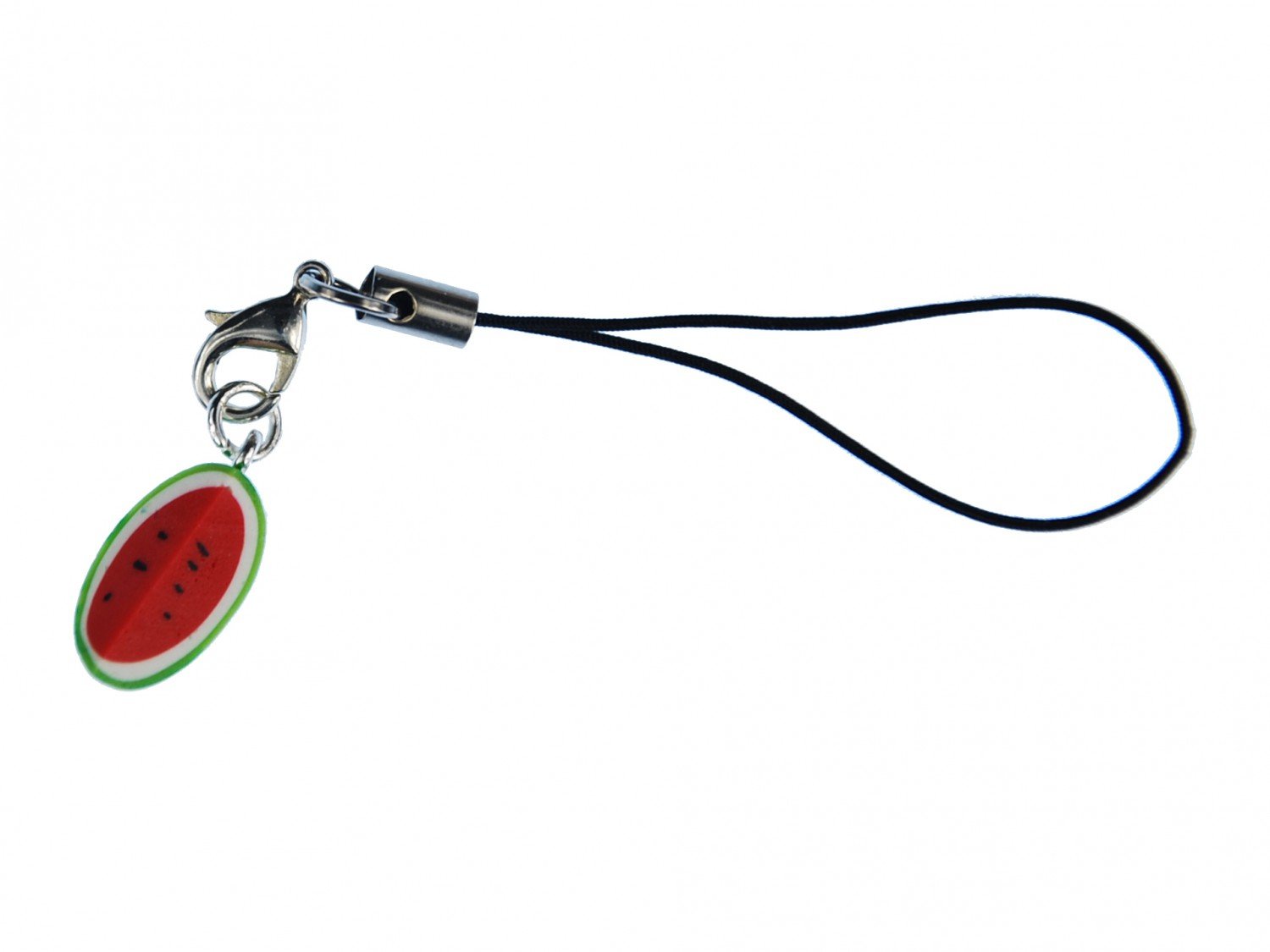 Miniblings Melon Mobile Cell Phone Charm Pendant Watermelon Jewellery Eighth Red Green
