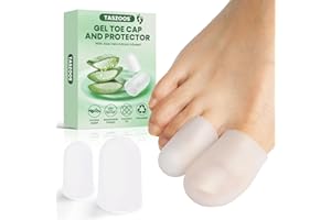 Gel Big Toe Caps & Toe Protectors – 16 Pack Silicone Toe Sleeves with Aloe Extract – Soft Cushioning Toe Covers for Daily Foo