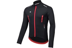 Santic Men's Cycling Bike Winter Jackets Windproof Fleece Thermal Warm UP Running Bike Bicycle Jacket Breathable Windbreaker
