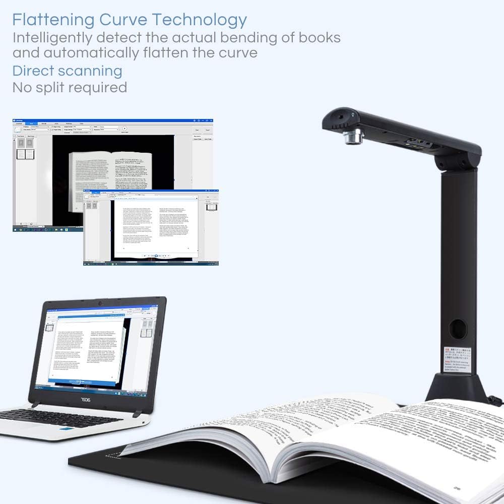 iCODIS X9 Book & Document Camera, 21MP High Definition Professional Book Document Scanner, Auto-Flatten & Deskew Tech, Capture Size A3, Smart Multi-Language OCR, SDK & Twain for Office and Education : Electronics