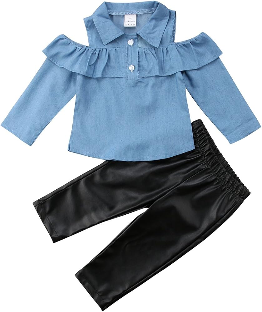 leather pants for baby girl