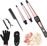 JAETON 3-in-1 Hair Curling Wand Set Ceramic Tubes 9-18mm 13-25mm 19-32mm view 6
