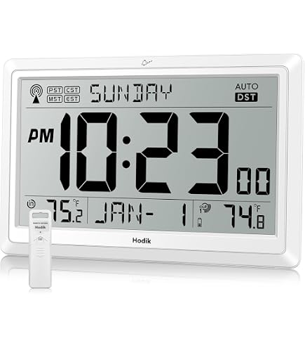 Amazon.com: HODIK Atomic Clocks Wall Clock with Indoor Outdoor