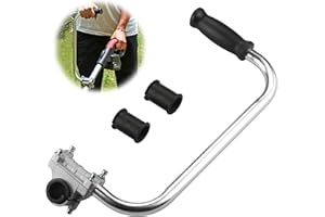 Gashwer Weed Eater Handle Trimmer Handle, Weed Eater Handle Extension with Bracket Clamp, Ergonomic Trimmer Grip, Weed Wacker Attachments Aluminum Lawn Trimmer Grip for Landscaping,Lawn Care