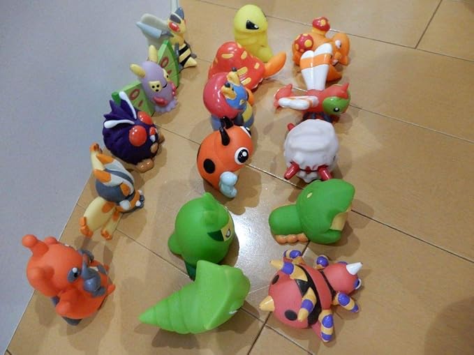 Amazon Co Jp ポケットモンスターポケモンキッズ指人形むしタイプ16個セット ホビー