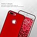 iPhone 8 Plus Case,iPhone 7 Plus Case Red,ANLI(TM) [Perfect Slim Fit] [Light Weight] Ultra Thin Soft Touch Flexible Protective Case Back Cover Bumper for Apple iPhone 8 Plus / iPhone 7 Plus