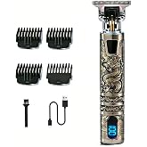 RQTYBUI Hair Clippers for Men, Beard Trimmer for Mens, Cordless Electric Hair Trimmer, Rechargeable Beard Trimmer Shaver, Professional Electric Hair Clipper Set for Family,Gifts for Men