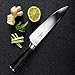 Professional Chef Knife, Soufull 8 inch Stainless Steel Kitchen Knife-Razor Sharp Durable Blade,Well Balanced Ergonomic Pakka Wood Handle,Multipurpose Top Chef's Knife with Gift Box