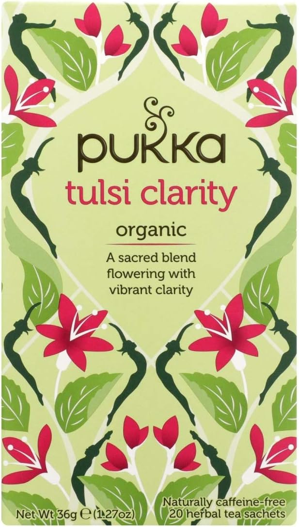 Pukka Herbal Teas 2451847 Tulsi Clarity Tea44; 20 Count - Case of 6