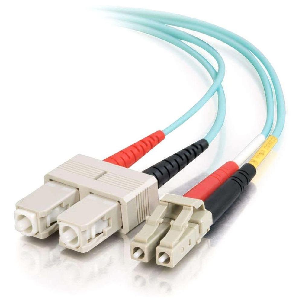 C2G 7m Fibre/Fiber Optic Cable for 10Gb Base-SR and 10GBase-LRM LC/SC 10Gb LSZH Duplex Multimode 50/125 Fibre