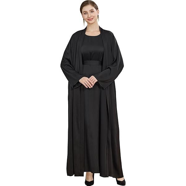 Amazon.com: Muslim Women V-Neck Diamond Stick Webbing Ankle Length Abaya  Lady Maxi Dress (Black, Small) : Clothing, Shoes & Jewelry