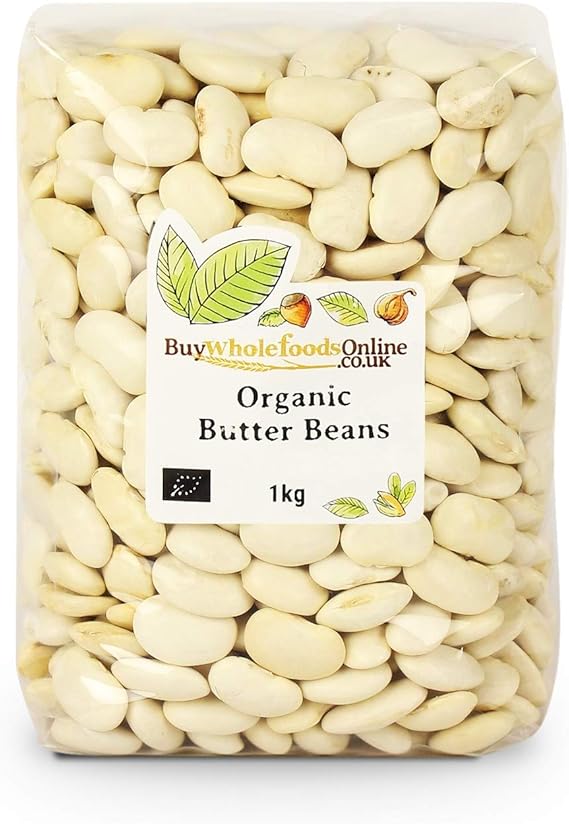 Buy Whole Foods Online Organic Butter Beans 1 Kg(Packaging May Vary