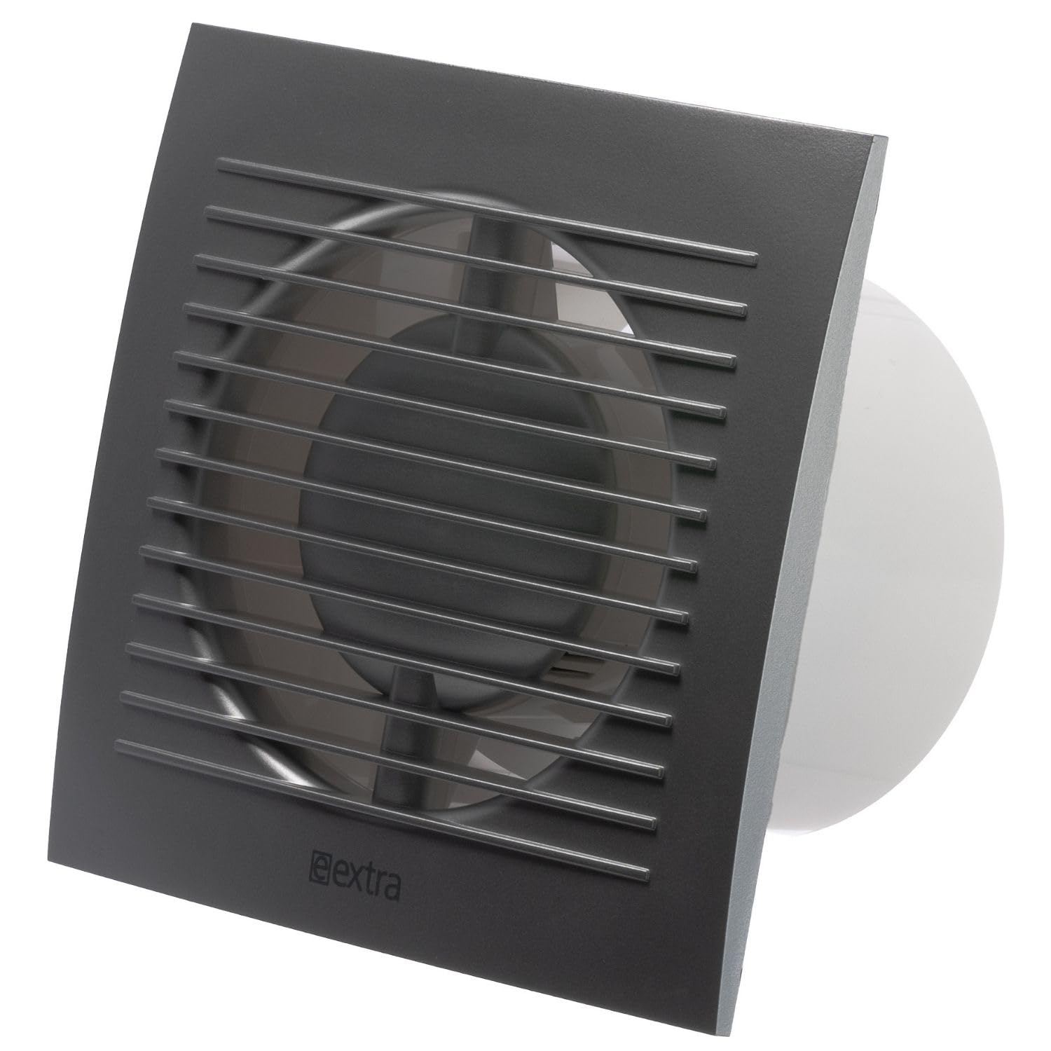 Steinberg14 Silver 100mm Bathroom Fan - Bathroom Extractor Fan - Wall Ventilation Fan - 4 inch Exhaust Fan for Ventilation in Bathroom, Kitchen and Toilet - Ventilator Against Moisture