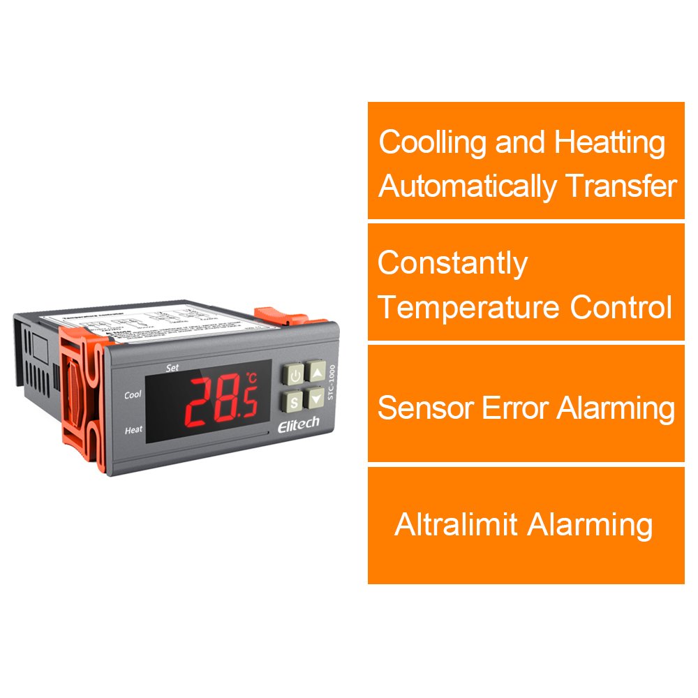 Контроллер elitech. Elitech stc-1000. elitech temperature controller dtm021un. elitech thermostat. 220v/30a digital temperature controller thermostat relay output -30~300 degree with ntc.