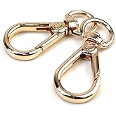 VersaKits 10 Pcs Heavy Duty Swivel Lobster Claw Clasps 3/8 Inch Push Gate Snap Hooks Trigger Clips for Handbag Purse Keychain
