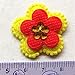 60pcs Felt Padded Flowers Appliques Craft Wedding Deco Mix Lots Bulk