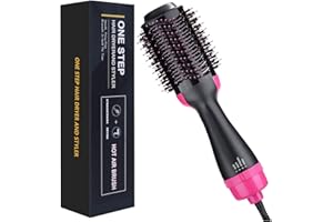VASLON Hot Air Brush, One Step Hair Dryer & Volumizer Hair Dryer Brush 4-in-1 Professional Negative Ions Brush Blow Dryer Hai