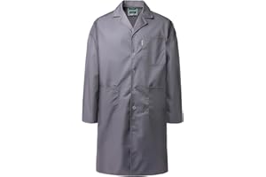 Mens Long Jacket Laboratory Coat Workwear Overcoat Adult LabCoat