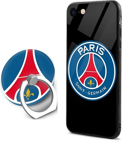 Amazon Co Jp パリサンジェルマンfc Iphone7 8 ケース Tpuガラス電話ケースカバー リングバックル 超薄型軽量 ファッション 耐衝撃カバーケース 家電 カメラ