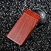 lcfun Dual Arc Plasma Lighter USB Rechargeable Electric Lighter Windproof Flameless Butane Free Cigarette Lighter (Red Wood)