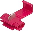 Morris Products Quick Splice Connector – Red Pre-Insulated Wire Splice Connectors – 22-18 Wire Range – Includes Protective Cover – Pack of 25