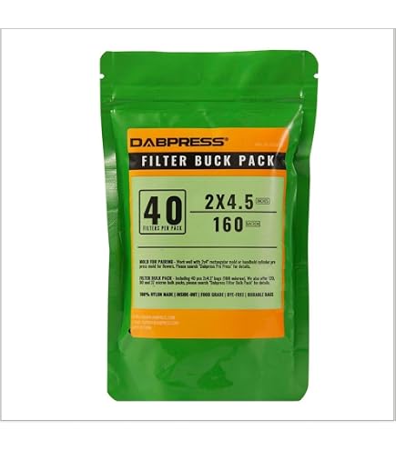 Gutenberg's Dank Pressing Co 3x6" Rosin Bags – 50 Pack, 90 Micron, Premium Nylon For Dab Press - View #5