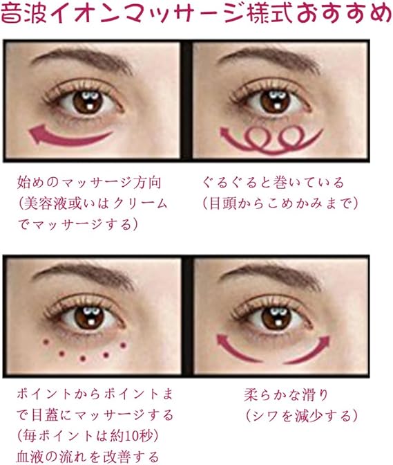 Amazon Sunmay イオン 導入型 美顔器 イオンエフェクター 温熱マッサージ 目元ケア 目のくま改善 浸透保湿 肌トラブル改善 電池式 男女兼用 Sunmay 美顔器 美容器