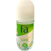 Fa Deodorant 1.7 Ounce Roll-On Caribbean Lemon (50ml) (3 Pack)