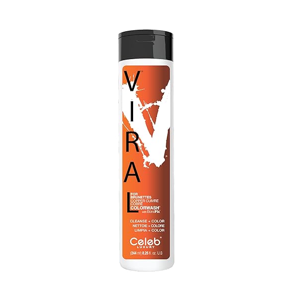 CELEB LUXURY COPPER HAIR COLOR DEPOSITING COLORWASH SHAMPOO FOR BRUNETTES, MAINTAINS & REFRESHES AUBURN HAIR COLOR