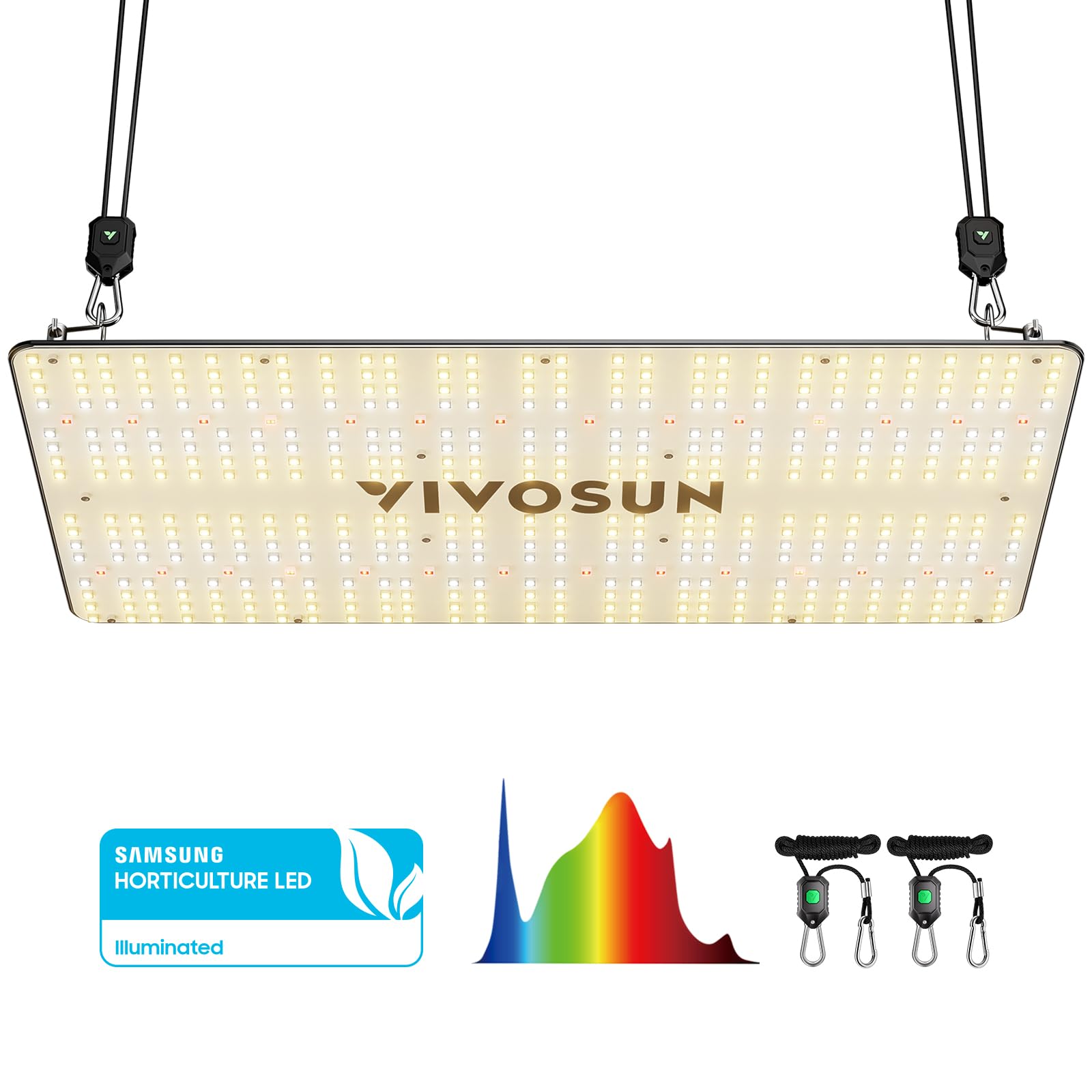 Photo 1 of VIVOSUN VS2000 LED Grow Light with Samsung LM301 Diodes & Brand Driver Dimmable Lights Sunlike Full Spectrum for Seedling Veg & Bloom Plant Grow Lamps for 4x2/3x3 Grow Tent