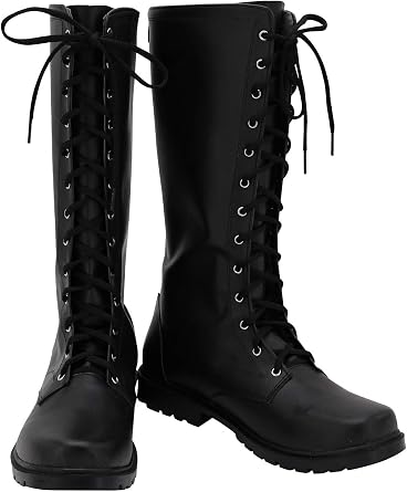 Amazon.com: Allten - Botas planas con cordones para hombre, color negro:  Clothing