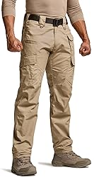 CQR Men's Tactical Pants, Water Resistant Ripstop
