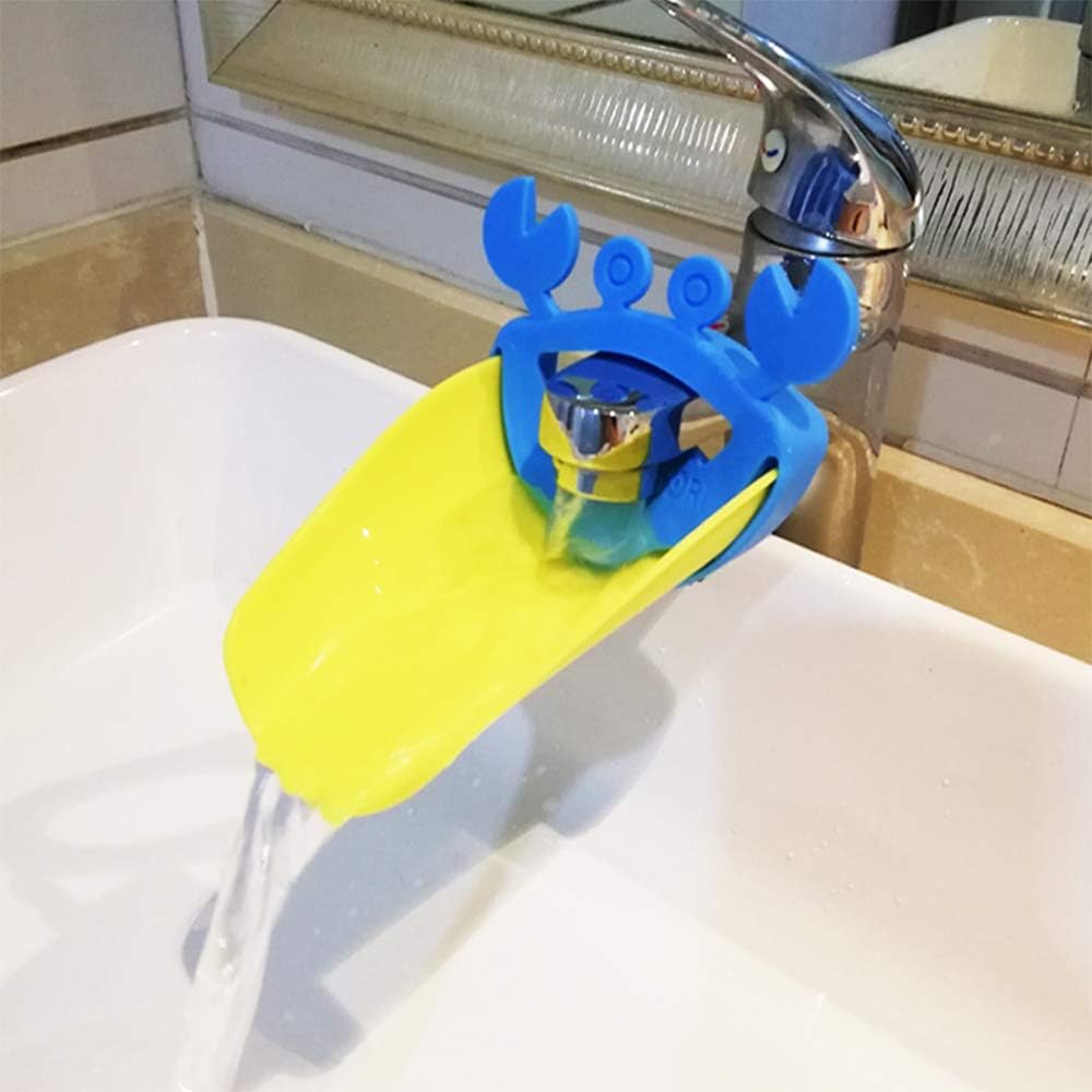 Sacala Lot De 4 Rallonges De Robinet Pour Enfants Rallonge De Robinet Sur Pour Bebes Baleine Bleue Pour Lavabo A La Main Securite Securite De La Salle De Bain