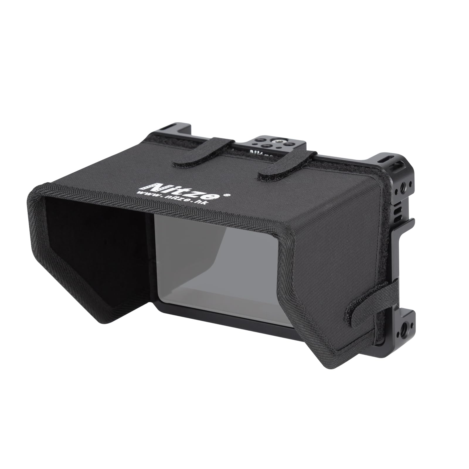 Nitze Cage for PortKeys BM5 III / BM5 III WR / BM5 WR 5.5" Monitor with Sunhood and HDMI Cable Clamp - JTP2-BM5