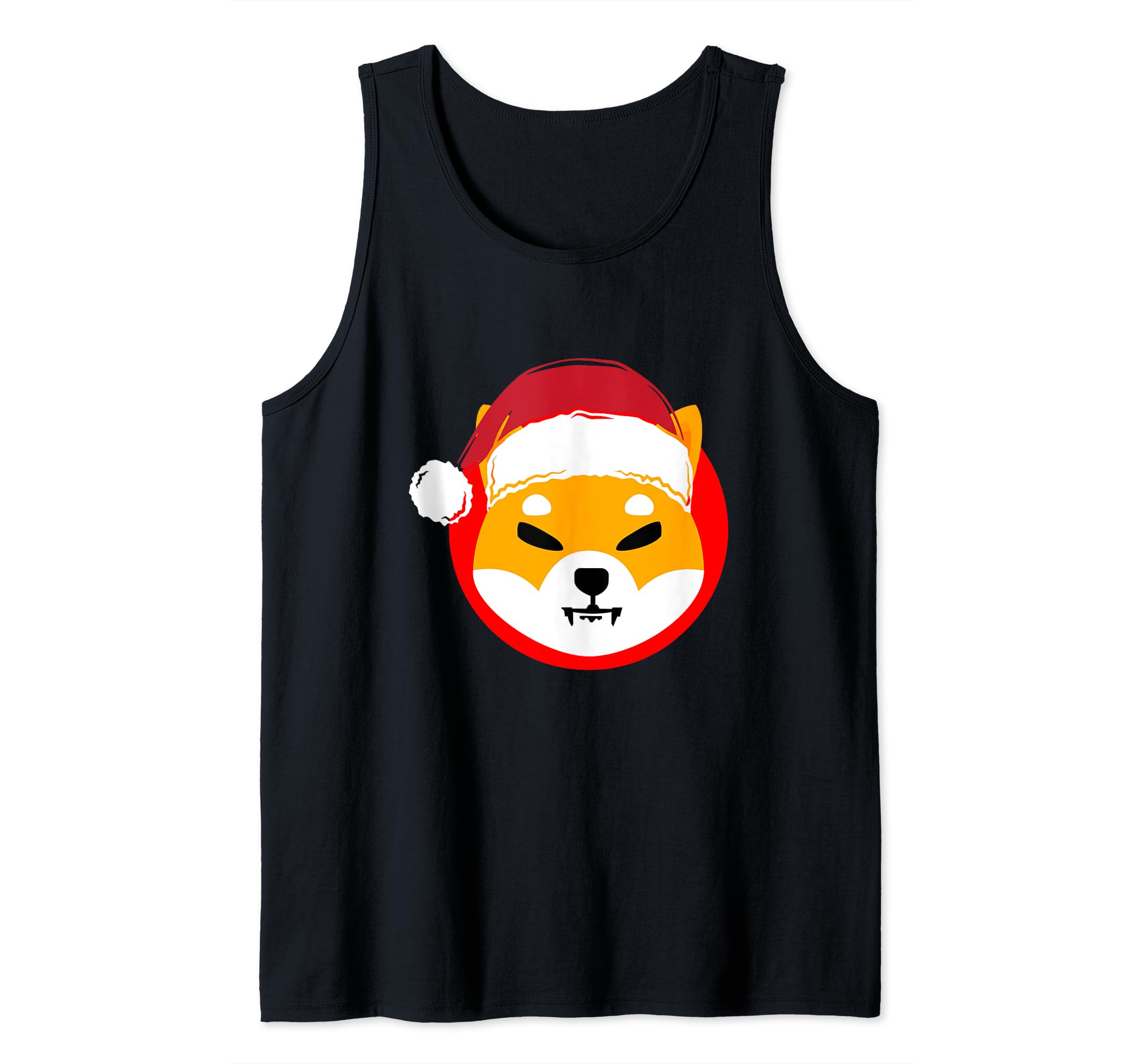 Christmas Shiba Inu Coin Santa Hat Xmas Cryptocurrency Lover Tank Top